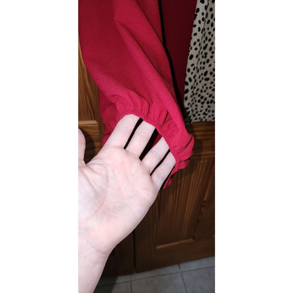 Haptics red and‎ leopard blouse 3x - Picture 3 of 7